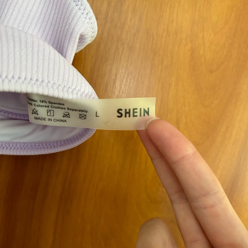 Shein Ribbed Bikini Top - Picture 3 of 3